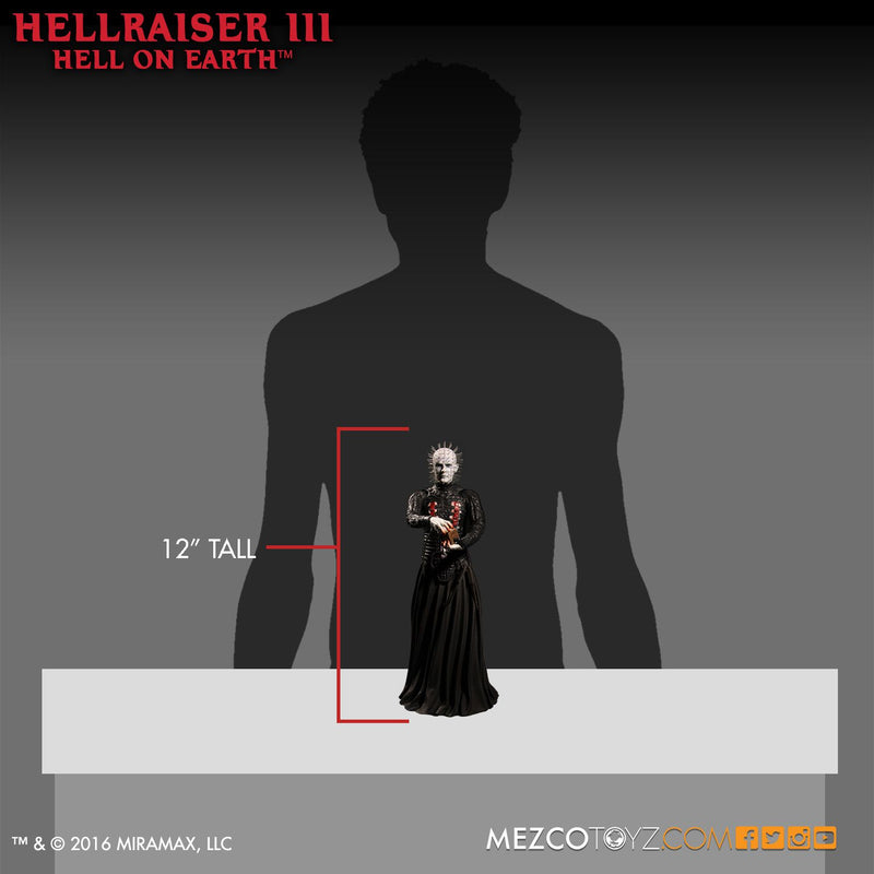Hellraiser 3 Hell on Earth Official Pinhead 12" Figure by Mezco Toyz