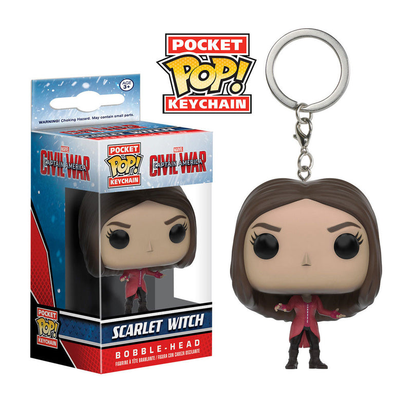 MARVEL Scarlet Witch (Civil War) Official Keychain by Funko Pop!