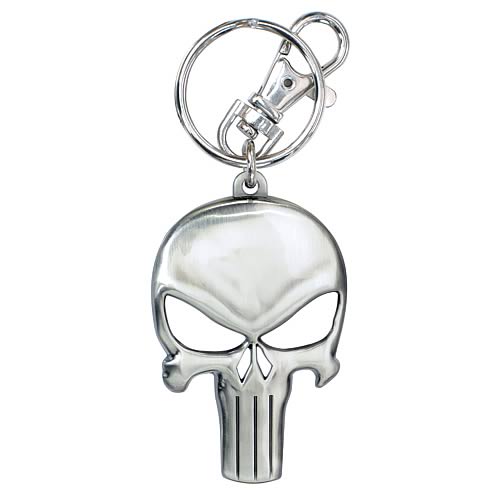 MARVEL Punisher Logo Official Pewter Keychain by Monogram