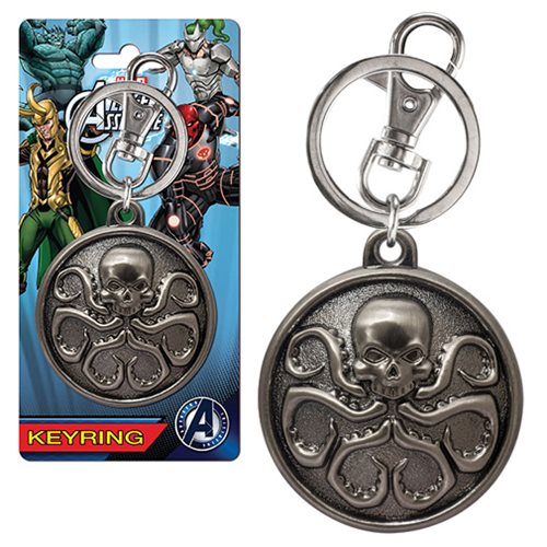 MARVEL Hydra Logo Official Pewter Keychain by Monogram