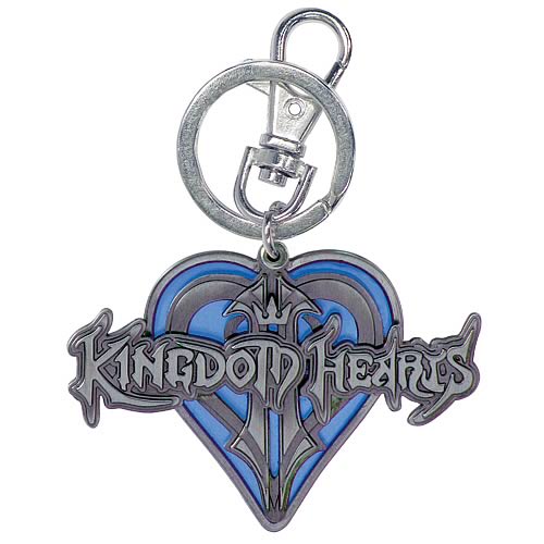 Kingdom Hearts Logo Official Metal Pewter Keychain by Monogram