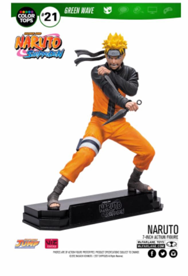 Naruto Shippuden Official Uzumaki Naruto 7" Figure by Macfarlane Toys