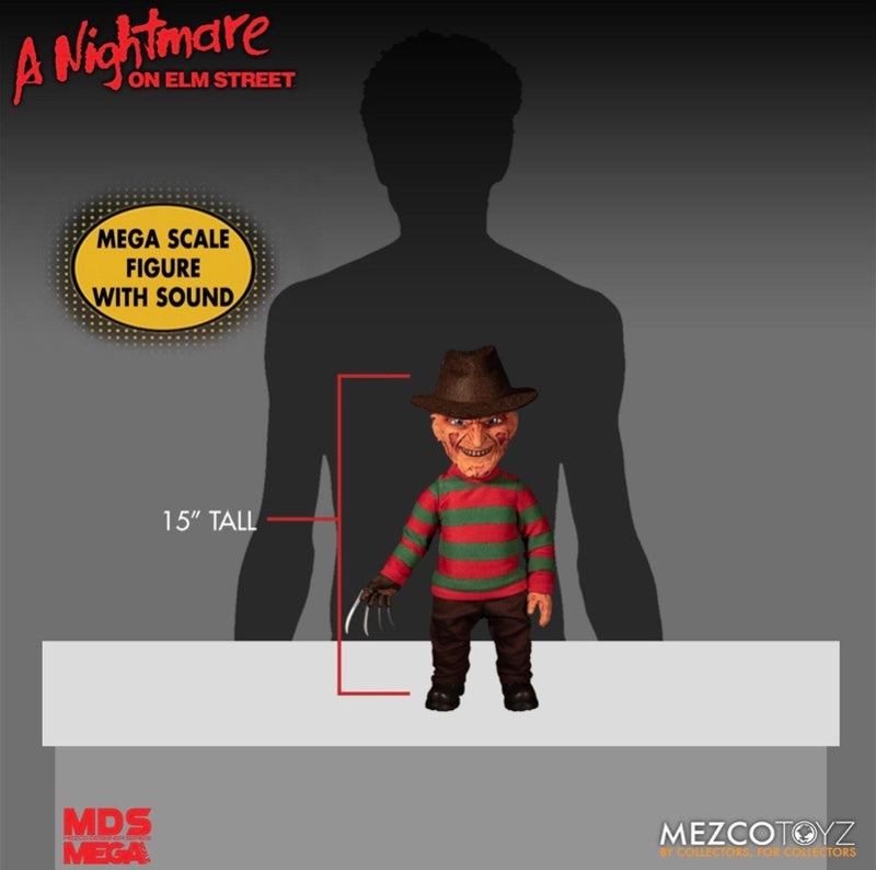 Nightmare On Elm Street Freddy Krueger MDS Figure with SFX - Mezco Toys