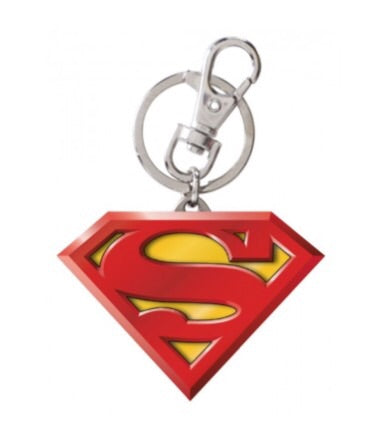 DC Comics Official Superman Logo Pewter Coloured Keychain