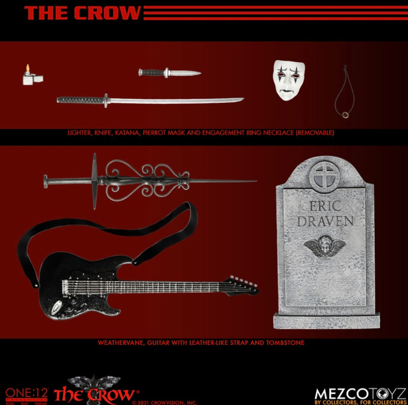 The Crow One:12 Collective Action Figure - Mezco Toyz