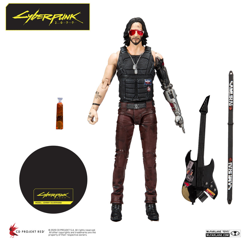 Cyberpunk 2077 Johnny Silverhand Action Figure Collectibles McFarlane Toys Geek Bureau
