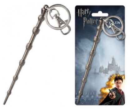 Harry Potter Official Dumbledore Wand Pewter Keychain by Monogram