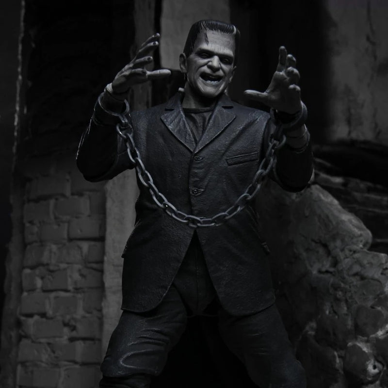 Universal Monsters Frankenstein Black and White Ultimate Action Figure - NECA