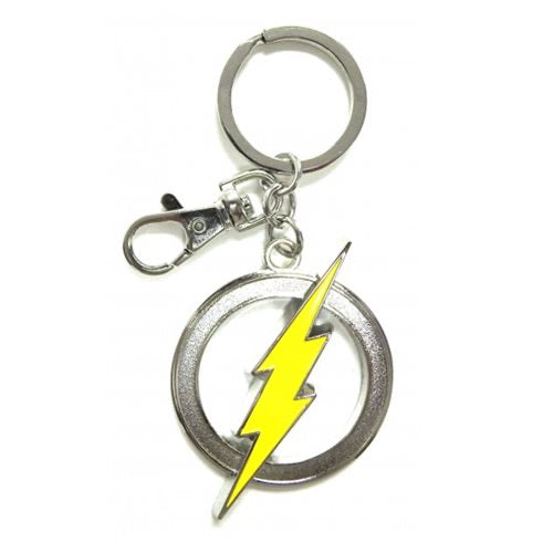 DC Comics The Flash Logo Coloured Pewter Keychain - Monogram