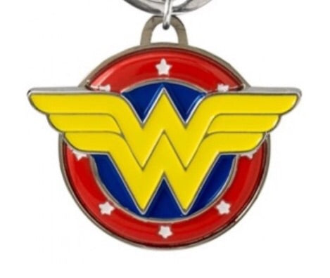 DC Comics Official Wonder Woman Logo Pewter Keychain by Monogram
