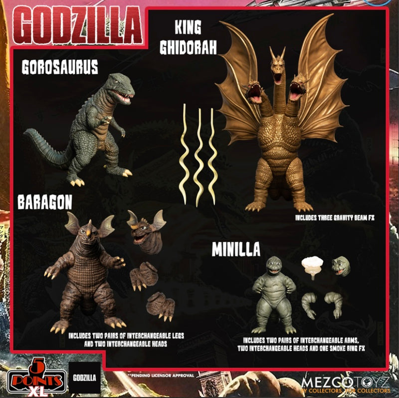Godzilla: Destroy All Monsters (1968) Round 2 Box Set -Mezco Toyz