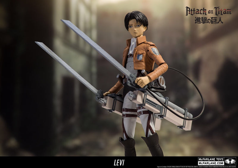 Attack on Titan Official Levi 7” Official Figure by McFarlane Toys