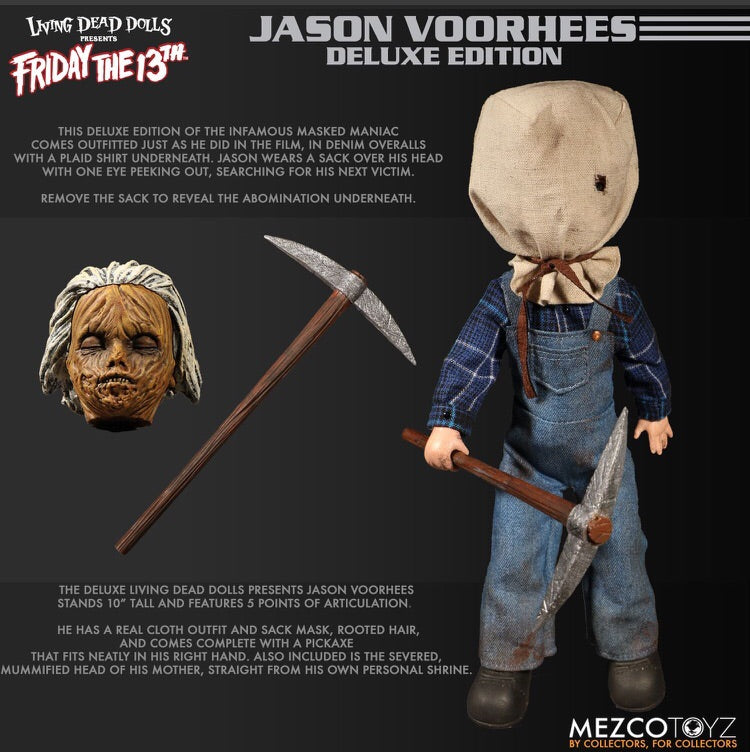 LDD Friday the 13th Part 2 Jason Voorhees Deluxe Doll - Mezco Toyz