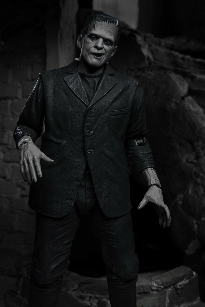 Universal Monsters Frankenstein Black and White Ultimate Action Figure - NECA