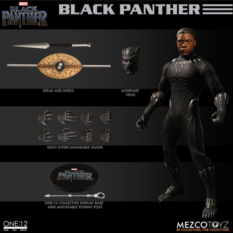 MARVEL Black Panther One:12 Action Figure - Mezco Toyz
