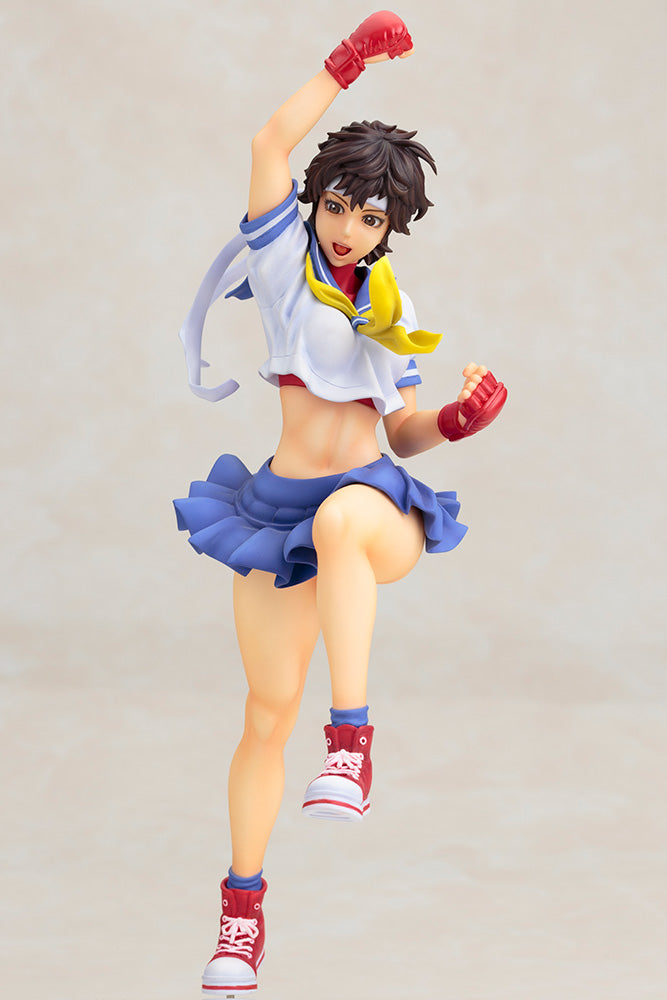 Street Fighter Official Sakura BISHOUJO Statue by Kotobukiya